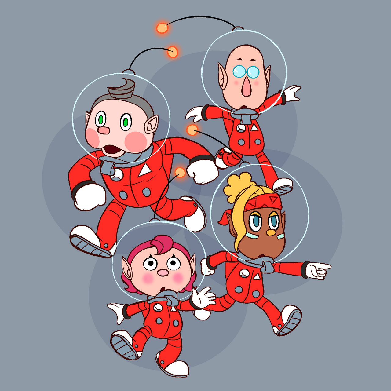 Pikmin 4 captains by Araina-art on DeviantArt Pikmin 4 captains by Araina-art on DeviantArt
