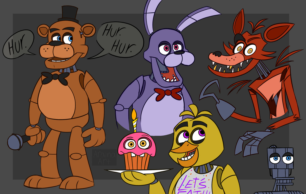 Fnaf 1 Gang By Araina art On DeviantArt fnaf-1-gang-by-araina-art-on-deviantart