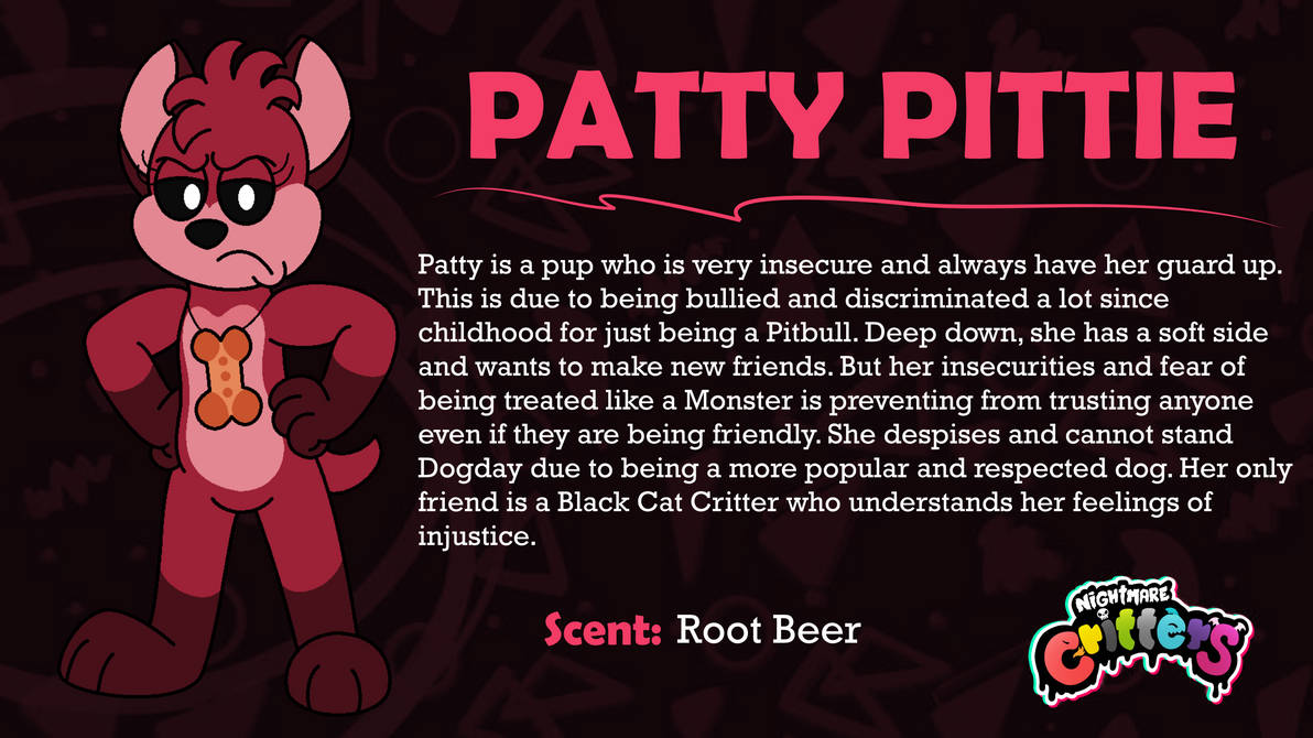 Nightmare Critters Oc: Patty Pittie by Scribble-Dragon on DeviantArt