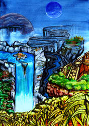 Floating worlds by MrTuke