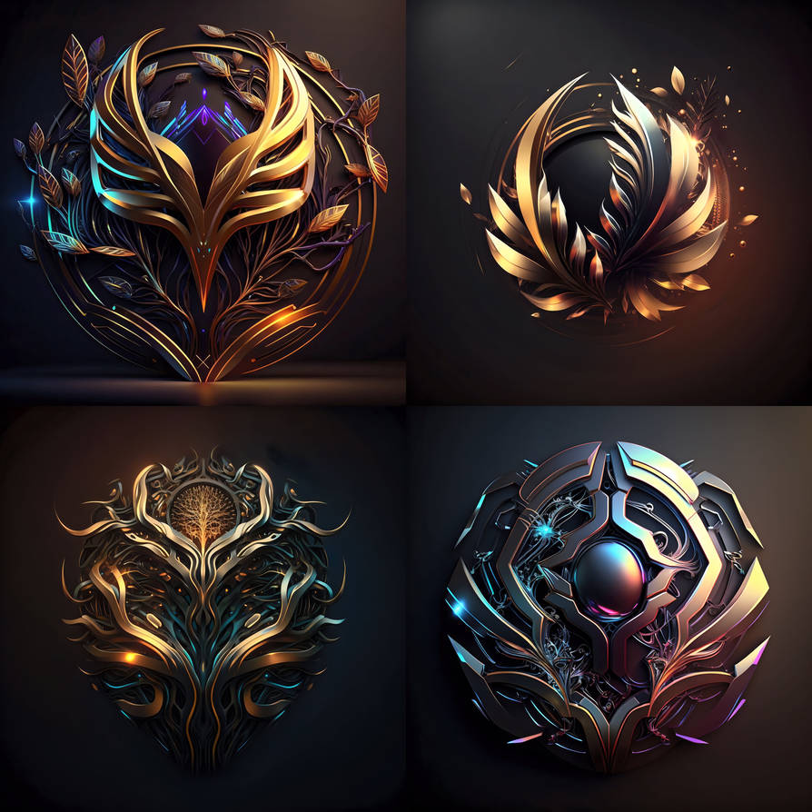 Logo Badge Token Emblem Digital Artwork Bundle 4 by danieladari2019 on ...