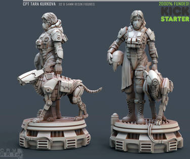 Captain TARA KURKOVA - 54mm KICKSTARTER!