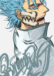 Grimmjow painting.