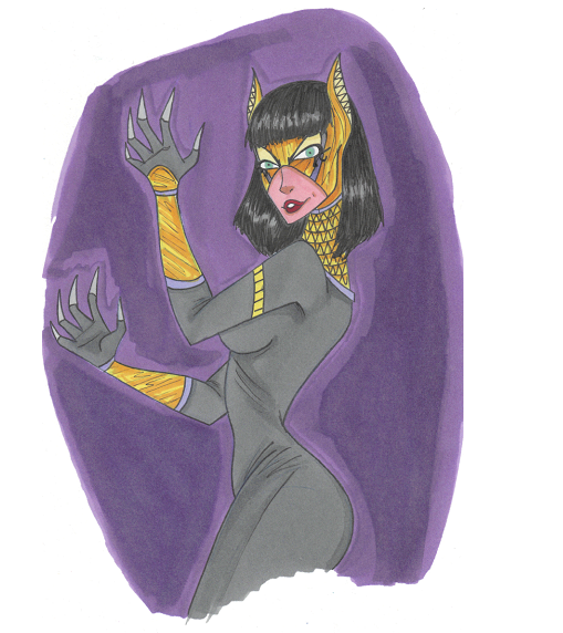 Marker Sketch: Catwoman