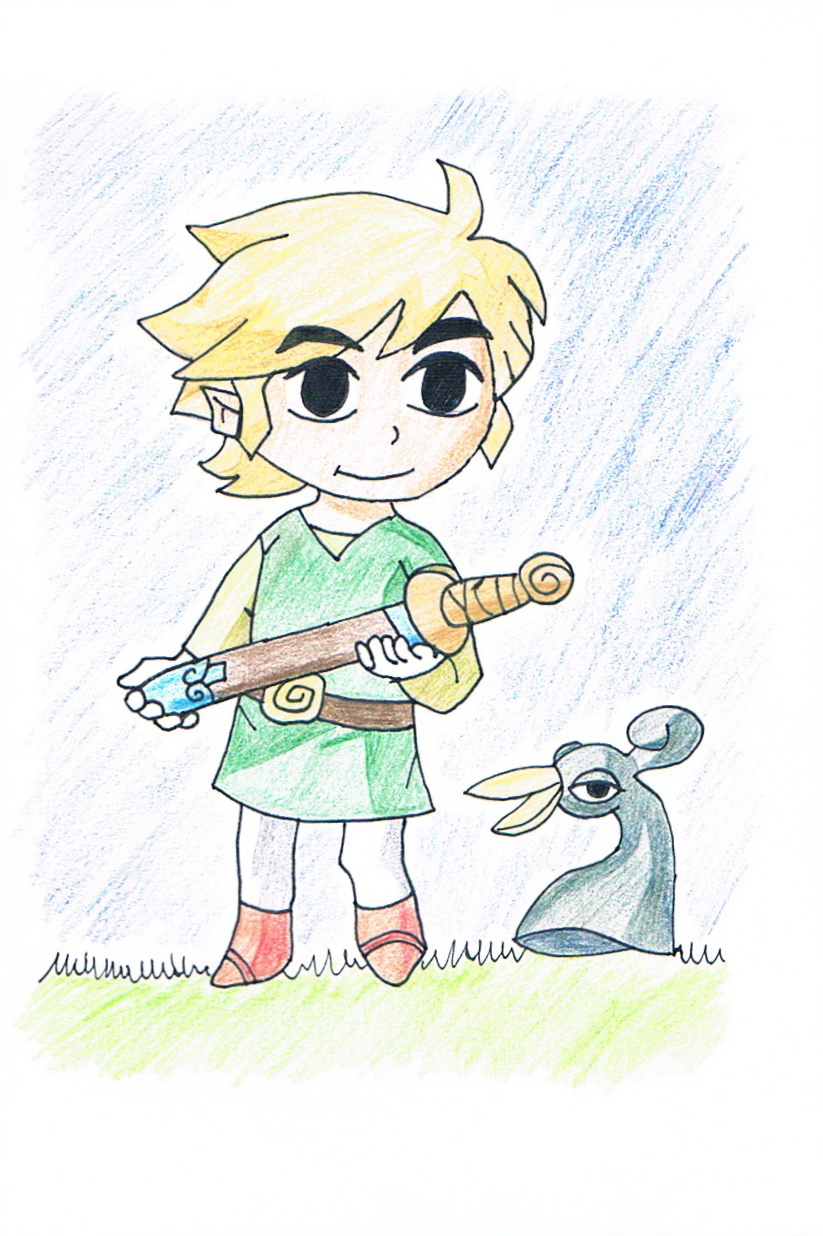 Minish Cap Link and Ezlo