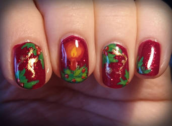 First Sunday in Advent Nail Art