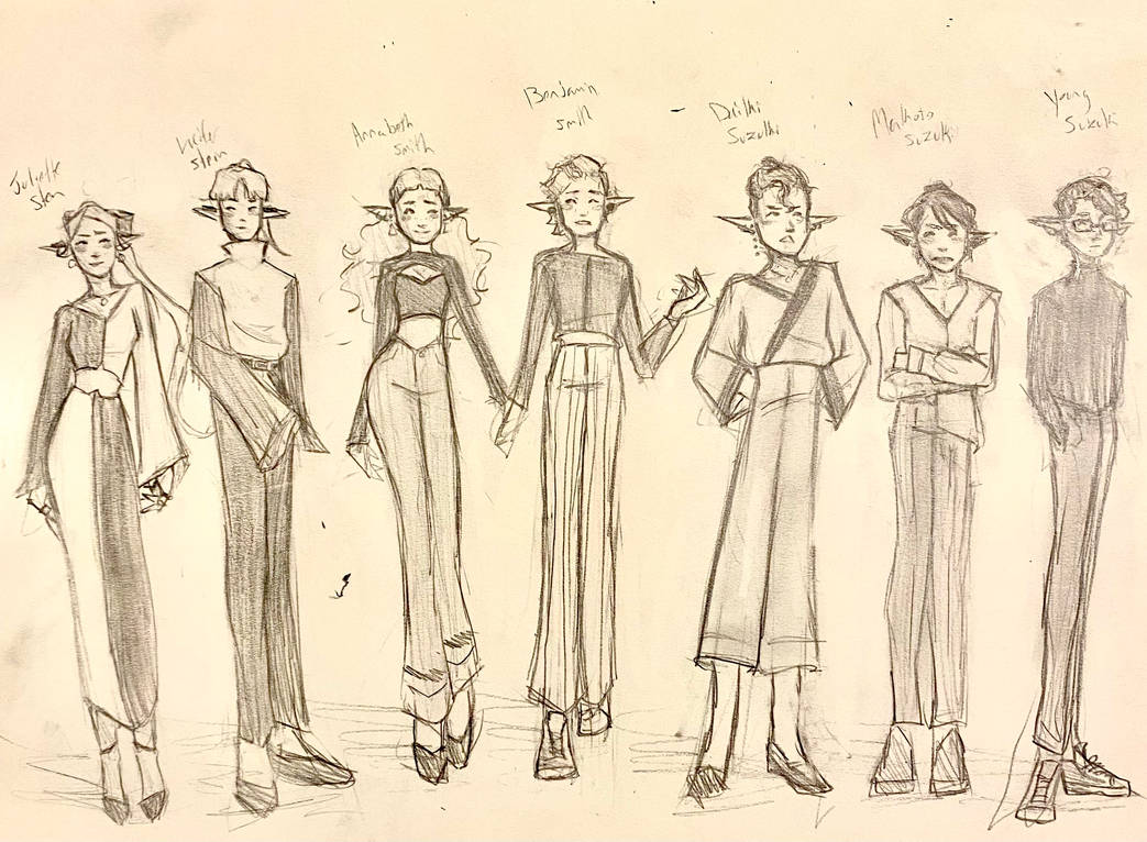 Character Spread Character Spread by HappyFace124 on DeviantArt