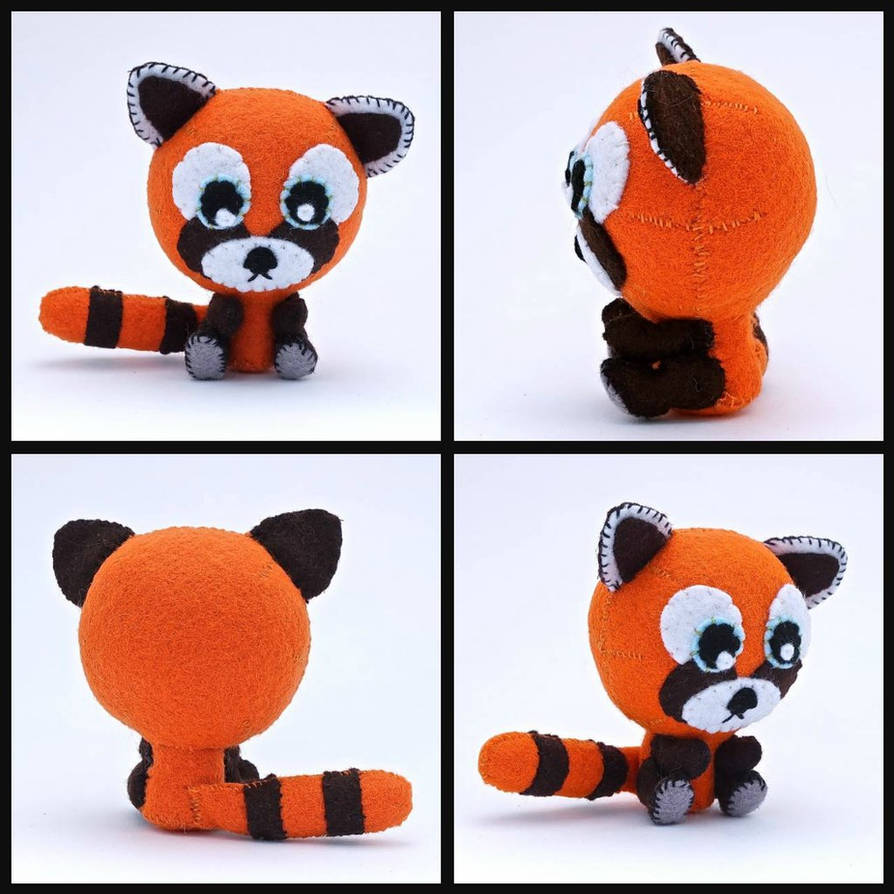 Felt Red Panda Chibi by EllaRobinson