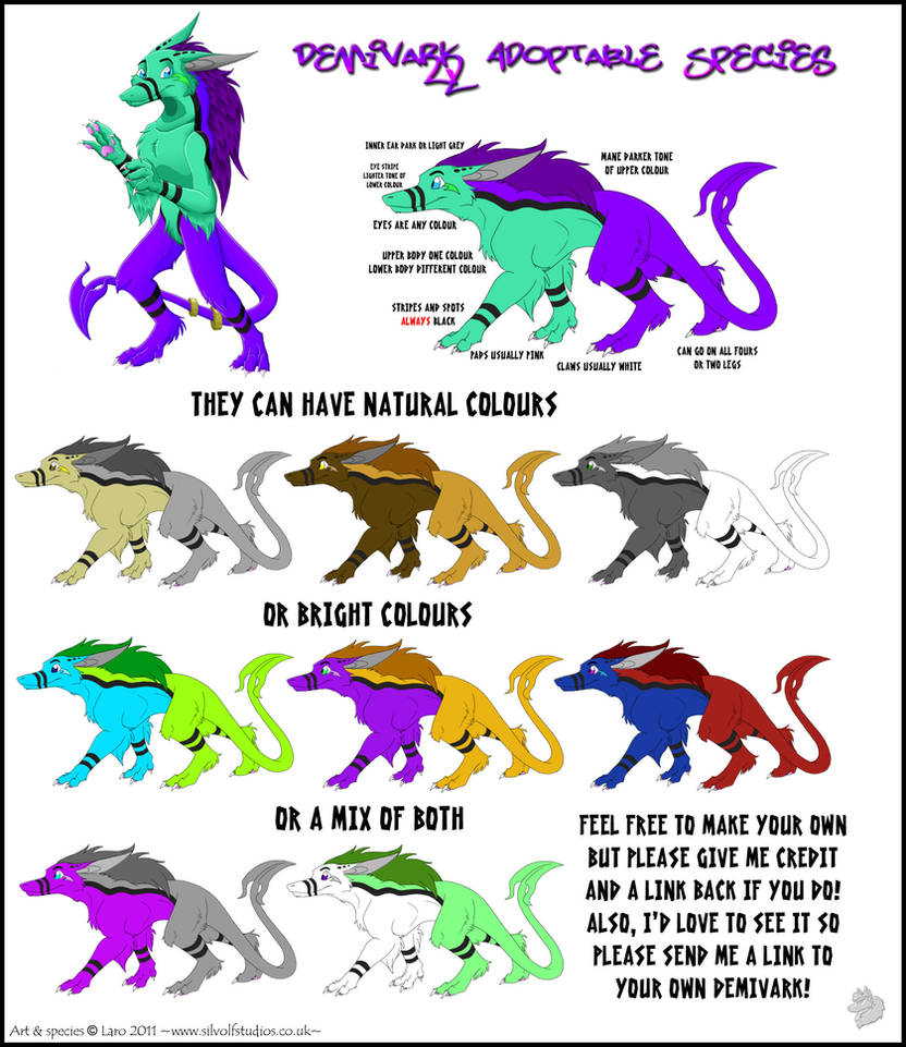 -Demivark - Adoptable Species- by Silvolf