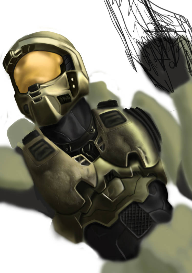 Master chief close up wip by Adrian-W on DeviantArt