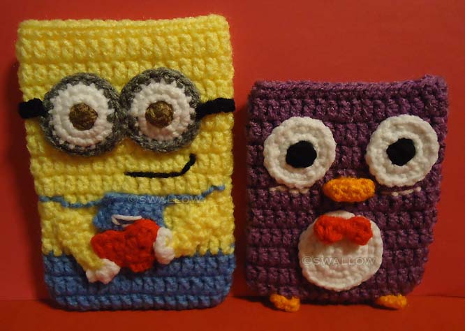 Minion and Penguin Cell Phone Sleeves