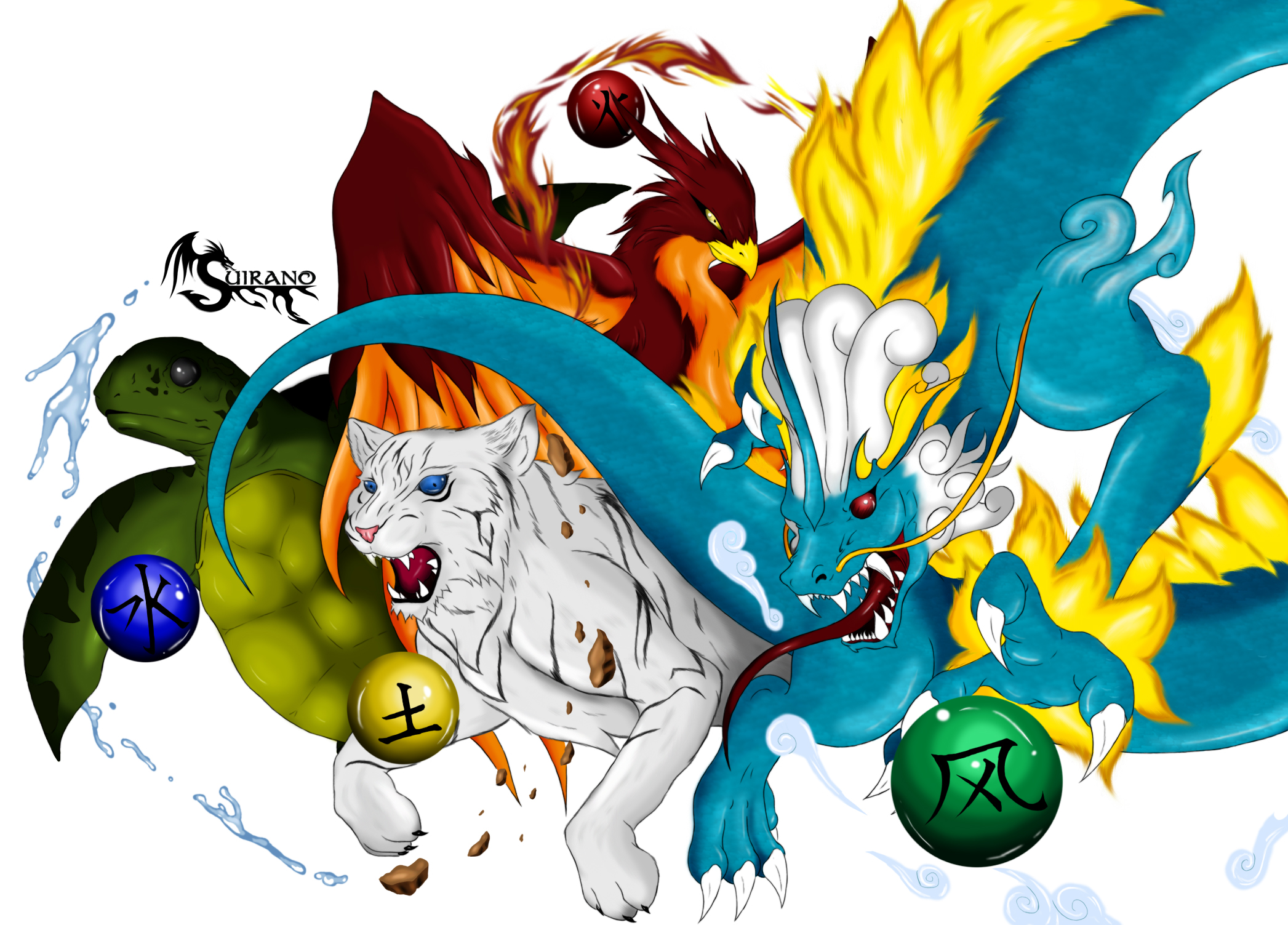 The Four Elements by Suirano on DeviantArt The Four Elements by Suirano on DeviantArt