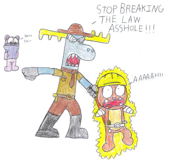 Lumpy the bad cop by TheSpiderManager on DeviantArt