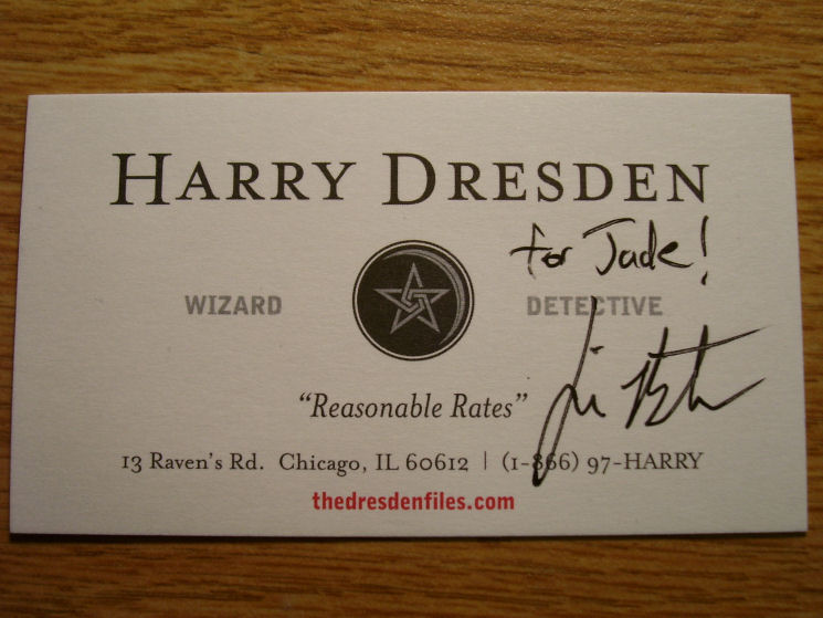 Signed Business Card