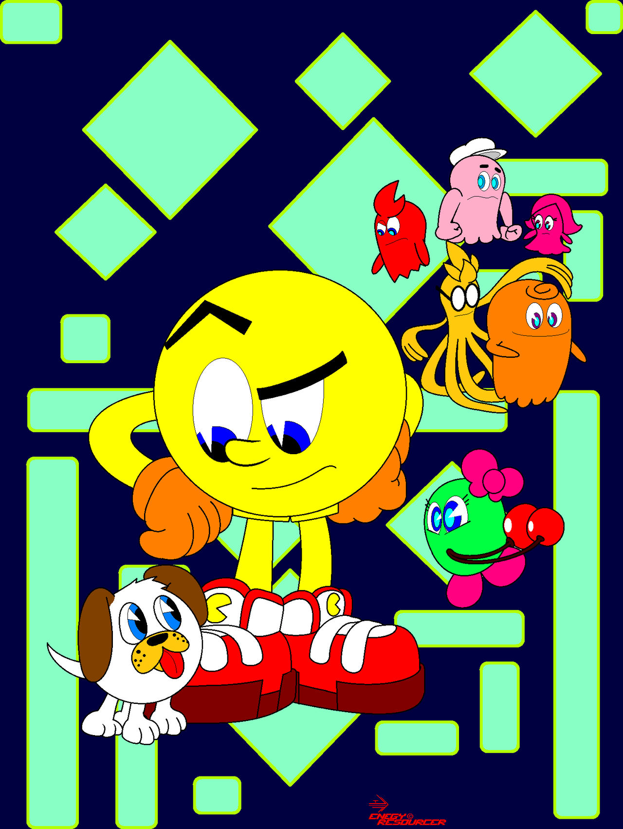 Pac 'N Pal (Pac-Man and Chomp-Chomp) by JamaraTynekLenard on DeviantArt
