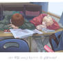 Sleeping in class