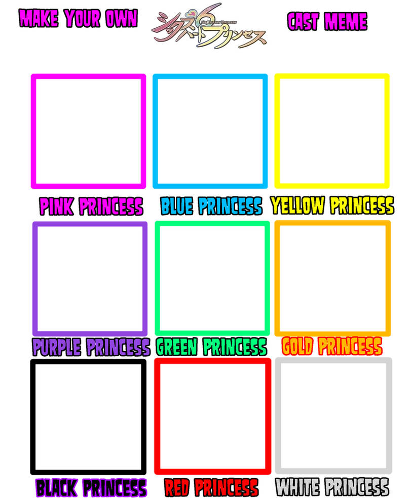 Six hearts princess cast meme by LyteAndronic on DeviantArt