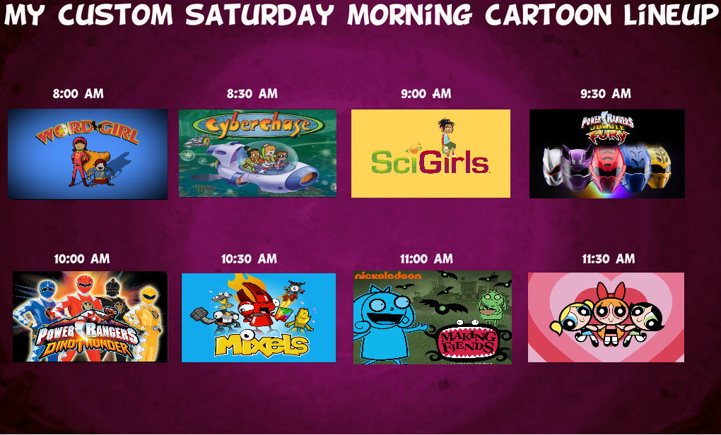 Program Lineup Full Deviantart My custom saturday morning lineup by JSKTPR on DeviantArt