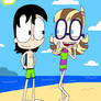 Marianelle and Arbol at the Beach