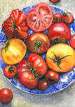 Summer tomatoes by JoaRosa