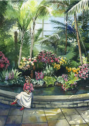 Orchid garden with Atlantic Pacific