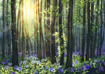 Blue lilies forest by JoaRosa