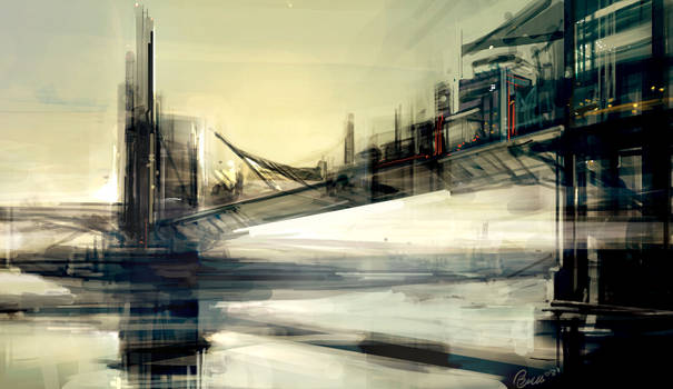 City Sketch 1 - Bridge City