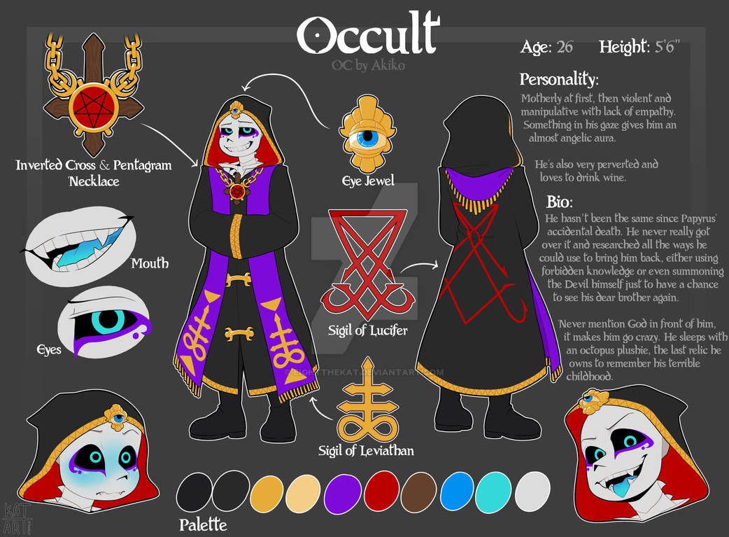 Commission Occult Reference Sheet By EightTheKat On DeviantArt
