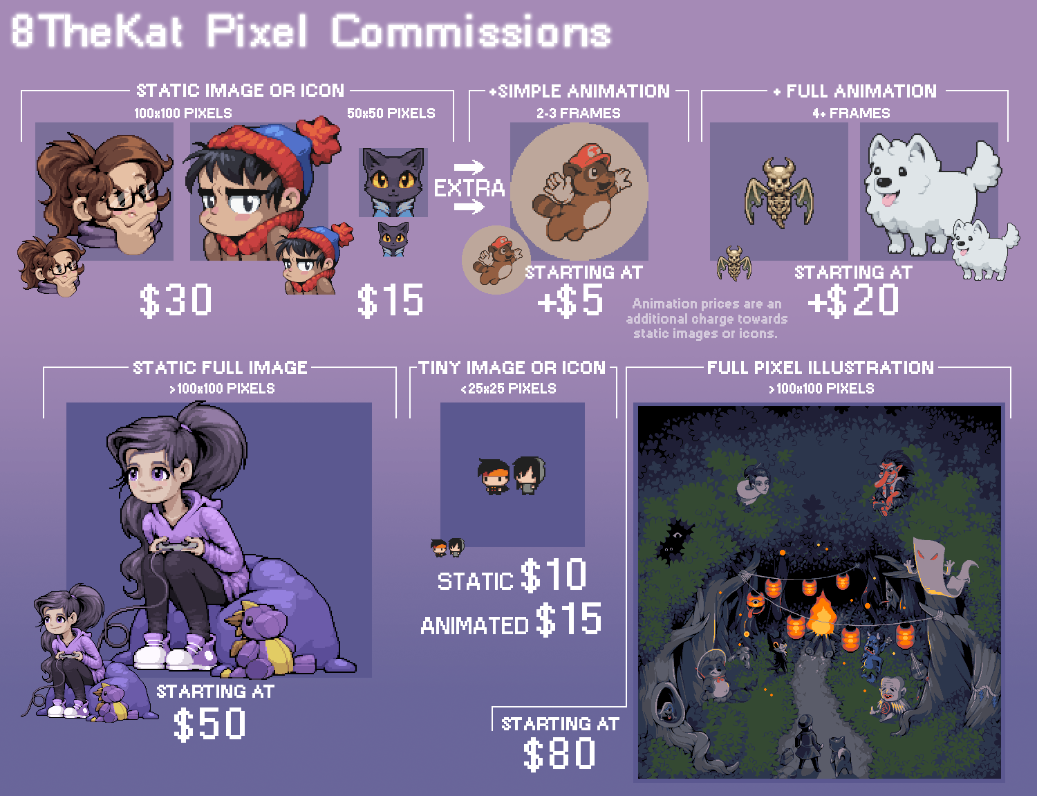 Pixel Art Commission Sheet by EightTheKat on DeviantArt