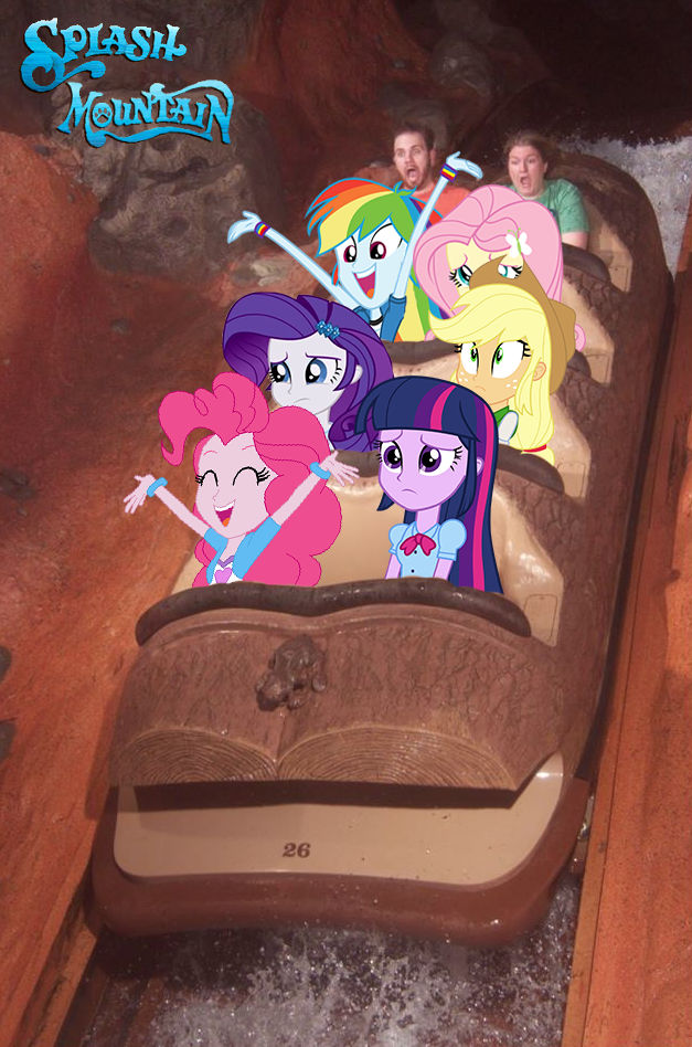 The Humane 6 riding Splash Mountain by MrDankEngine on DeviantArt