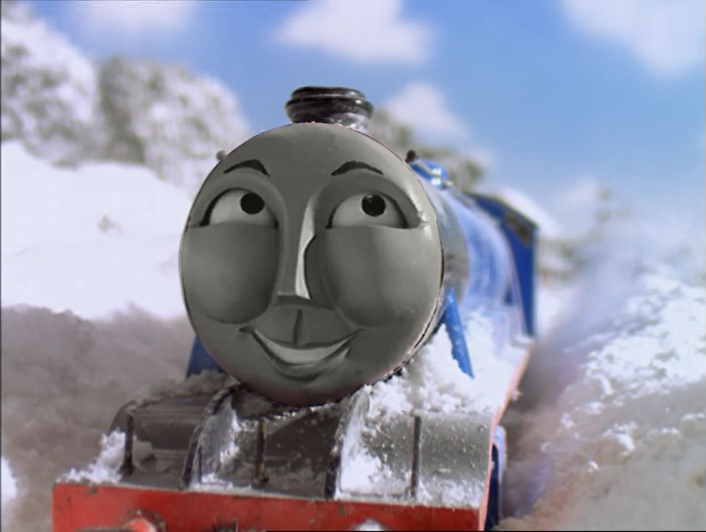 Gordon Smiling in the Snow by MrDankEngine on DeviantArt
