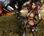 Elven Raider by LeAndraDawn