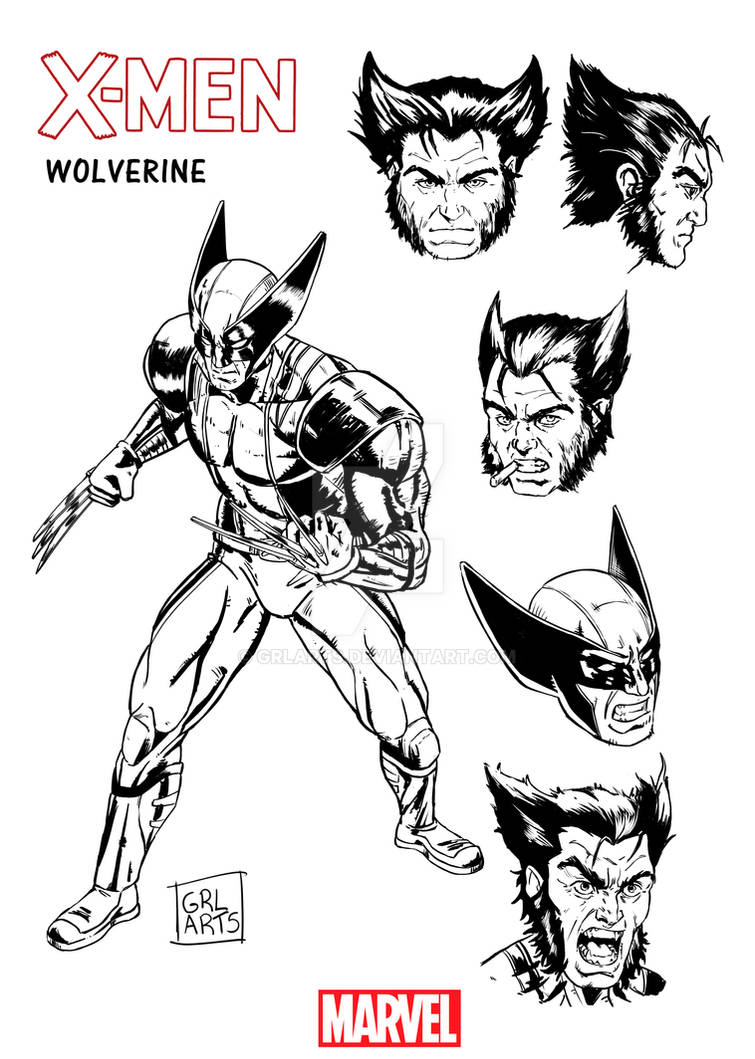 Wolverine Character Basic Wolverine - Character design by GrlArts on DeviantArt
