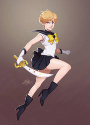 Sailor Uranus painting