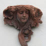 Art Nouveau Beauty Plaque