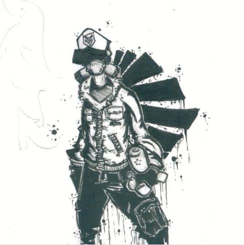 Sketchbook: Urban Soldier__Ink