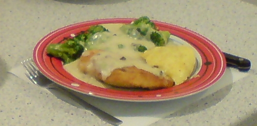 Evening Schnitzel with Broccoli