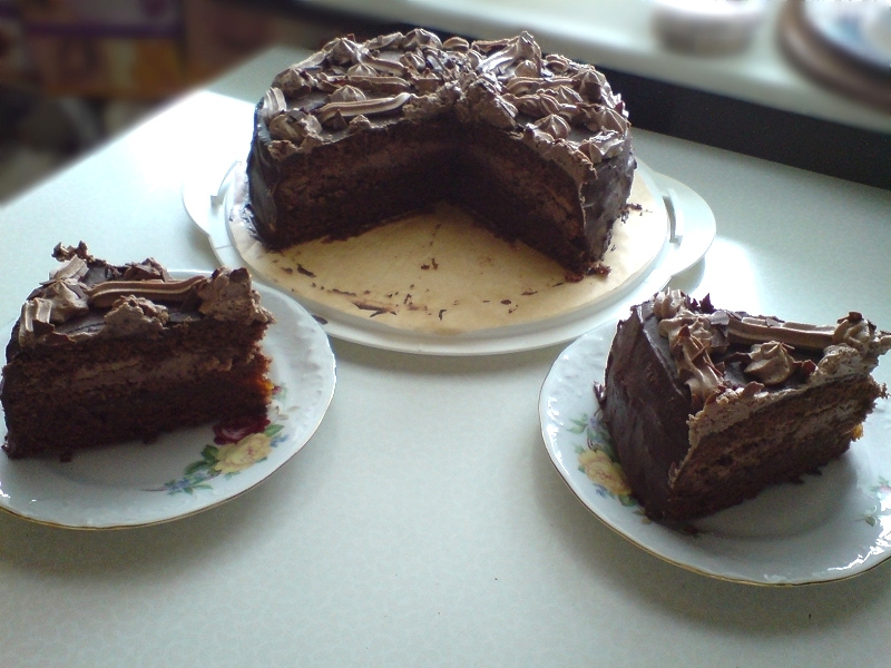 Chocolate Cake with Chocolate Buttercream