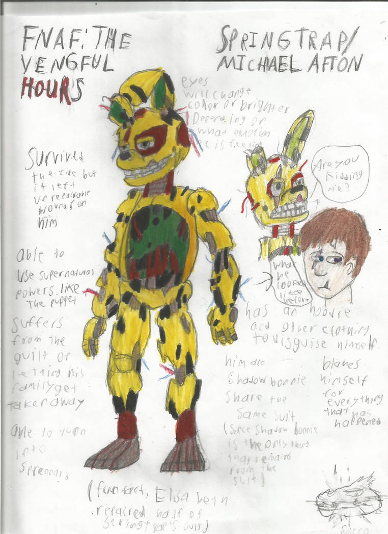 Spring Trap Beta Design SpringTrap's New Design In My HeadCanon by ToonArtist403 on DeviantArt
