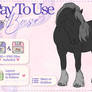 P2U Gypsy Vanner Horse Greyscale Base