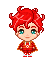 Red Butler pixel doll