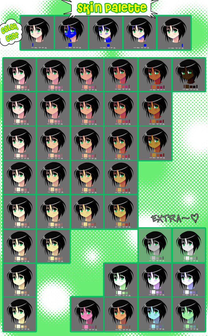 Skin Color Palette by nightmaresky on DeviantArt