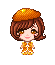 Lala orange pixel icon