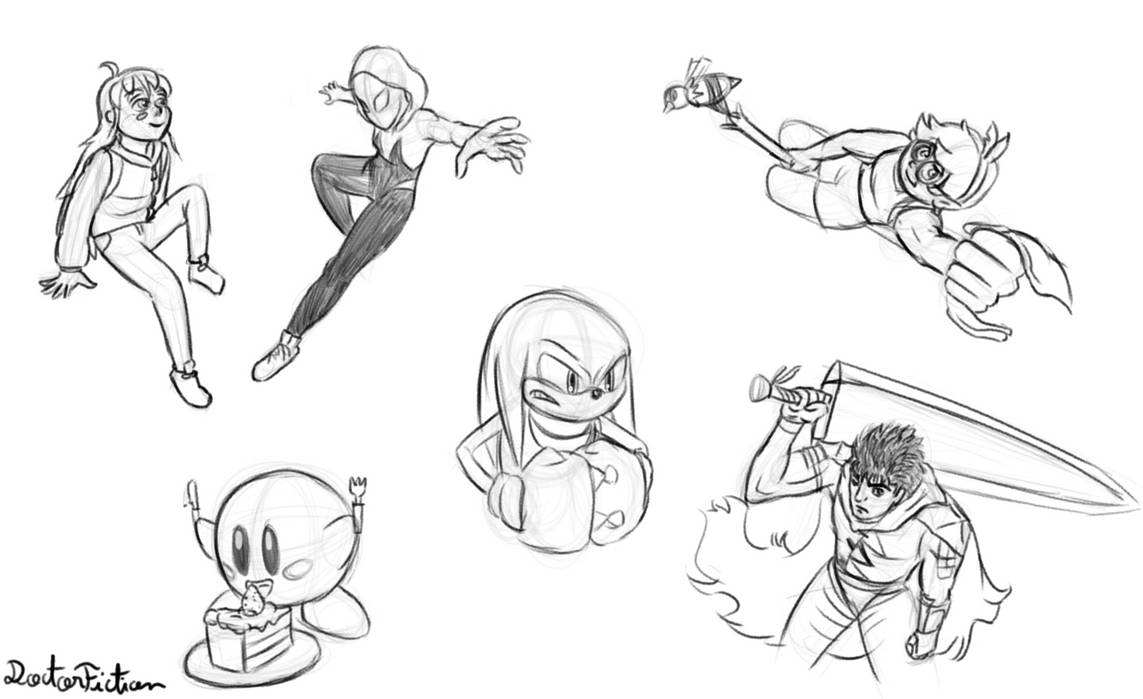 sketch with random characters 5 by DoctorFiction02 on DeviantArt