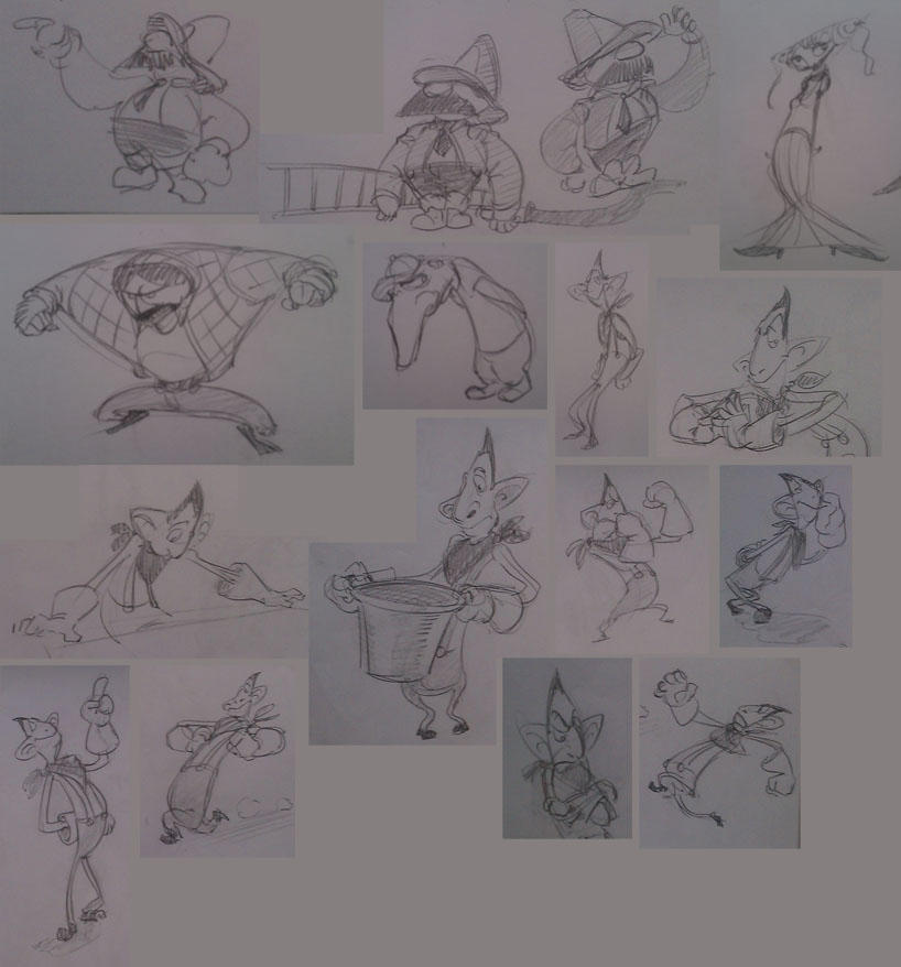 Shape-based Character Designs by Gultigargar on DeviantArt