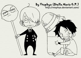 Sanji and Luffy-Collaboration-