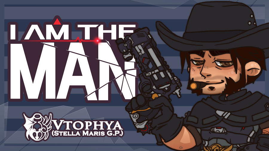 Overwatch - IM THE MAN meme (link below) by vtophya on DeviantArt