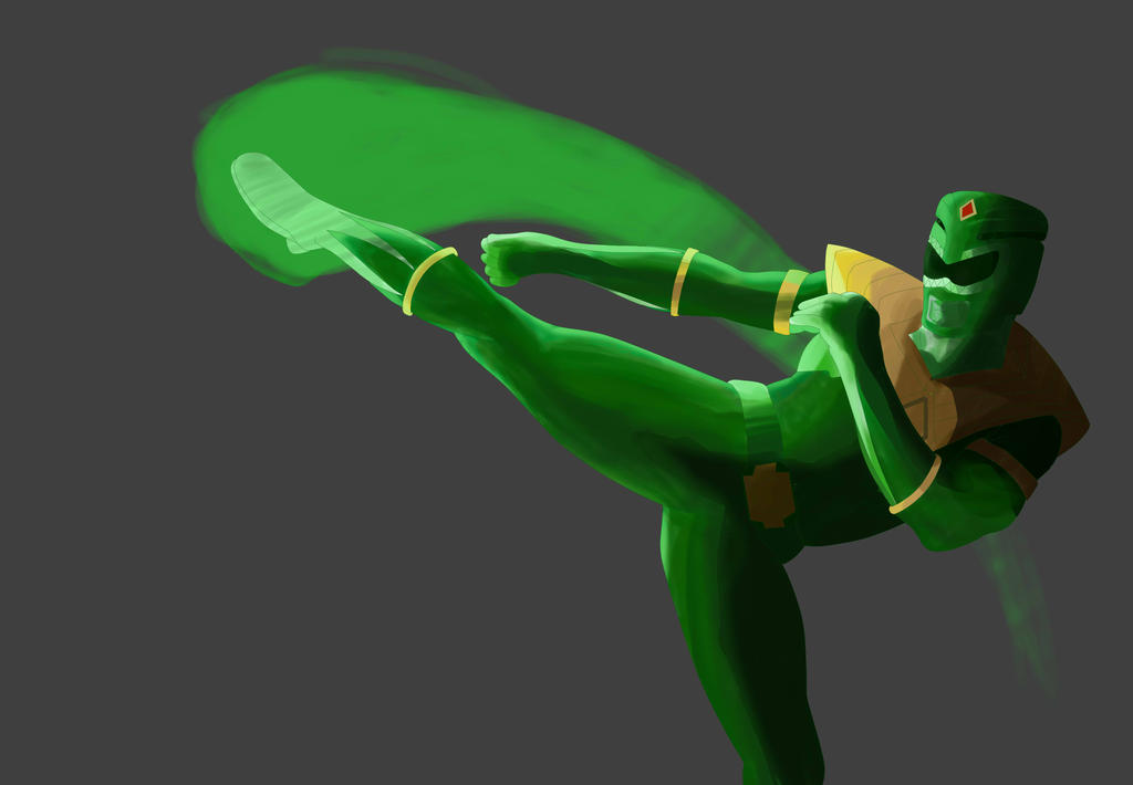 Green Ranger Backhand Green Ranger by Edwark on DeviantArt