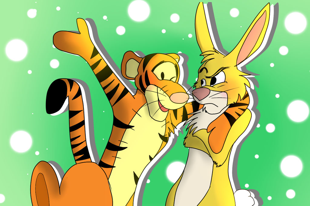 Tigger Rabbit Vector Tigger and Rabbit by AnimalEmotionStudios on DeviantArt
