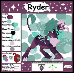 Alpharian Ryder's Ref Sheet